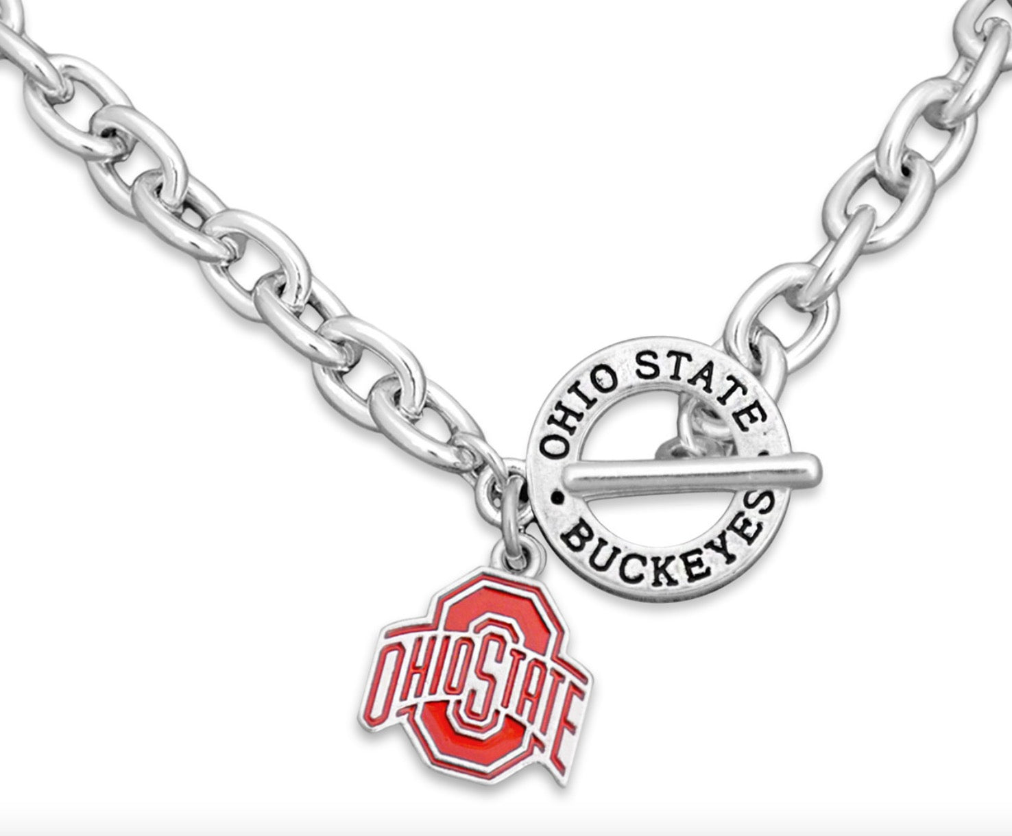 Ohio State Buckeyes Necklace- Audrey Toggle
