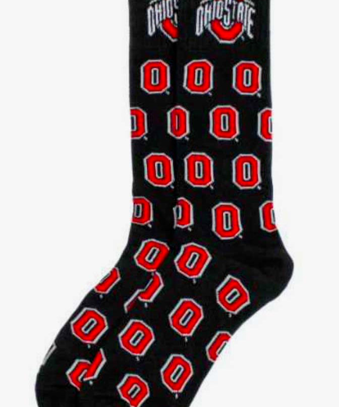 Ohio State Block "O" Dress Socks