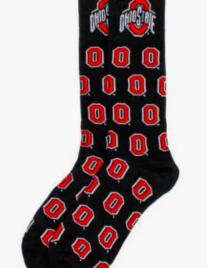 Ohio State Block "O" Dress Socks