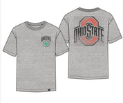 group OHIO STATE BUCKEYES QUARTZ GREY ALUMNUS BACKER FOUNDATION TEE