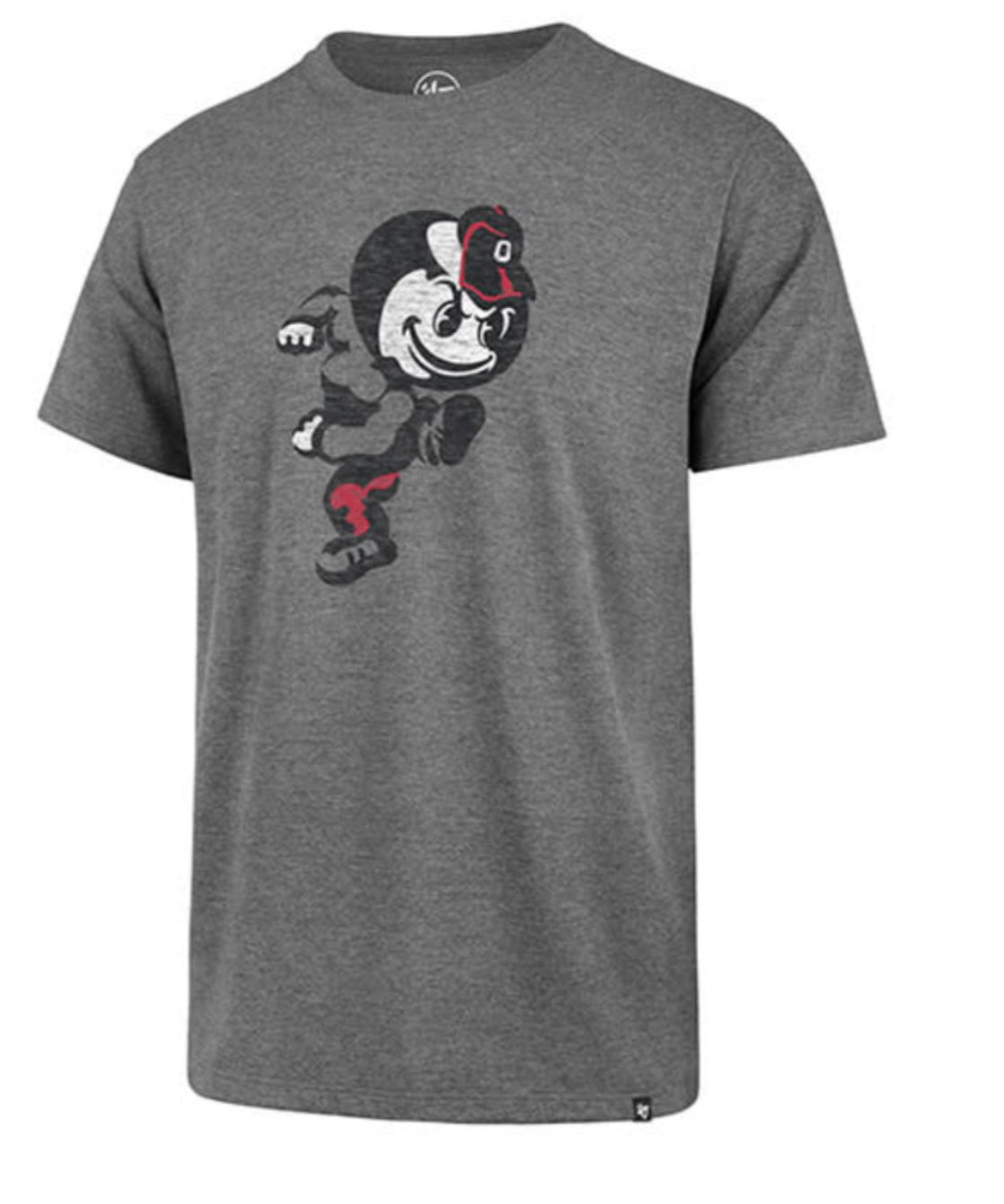 OHIO STATE BUCKEYES VIN SLATE GREY PREMIER FRANKLIN BRUTUS TEE MENS FIT BY ’47 BRAND