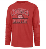 CINCINNATI REDS RACER RED TOP SPIN FRANKLIN LONG SLEEVE – MEN'S FIT