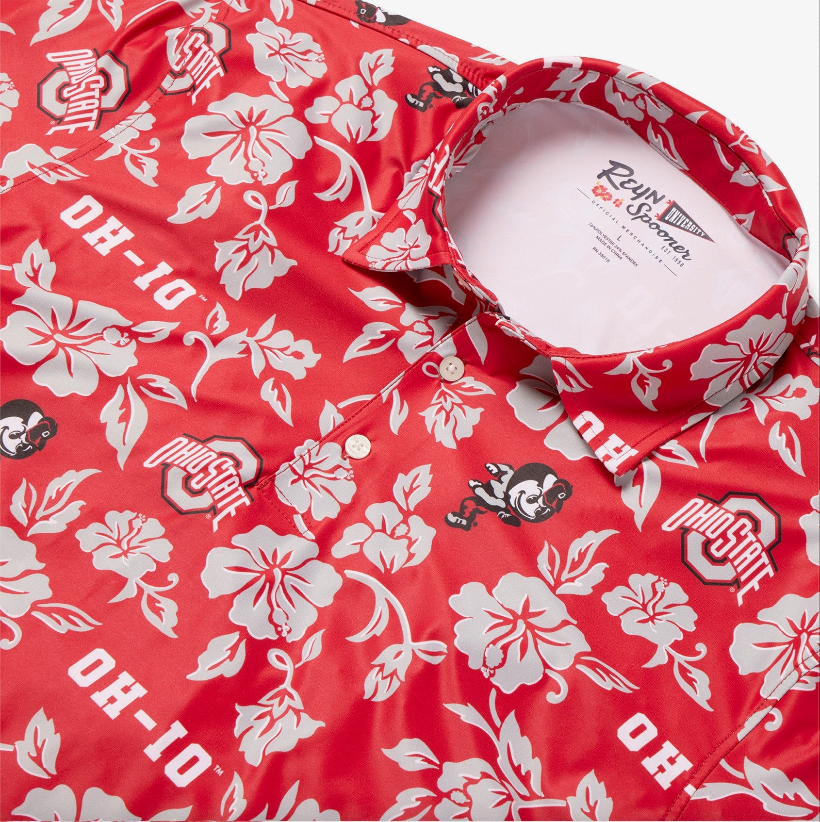 Ohio State men’s Spooner performance polo for game day or golf