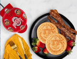 OHIO STATE BUCKEYES BRUTUS BUCKEYE MINI WAFFLE MAKER – OFFICIALLY LICENSED