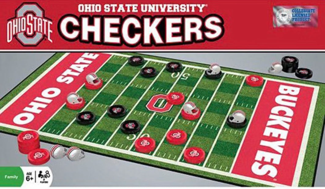OHIO STATE BUCKEYES NCAA CHECKERS GAME