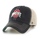 OHIO STATE BUCKEYES BLACK TRAWLER '47 CLEAN UP HAT