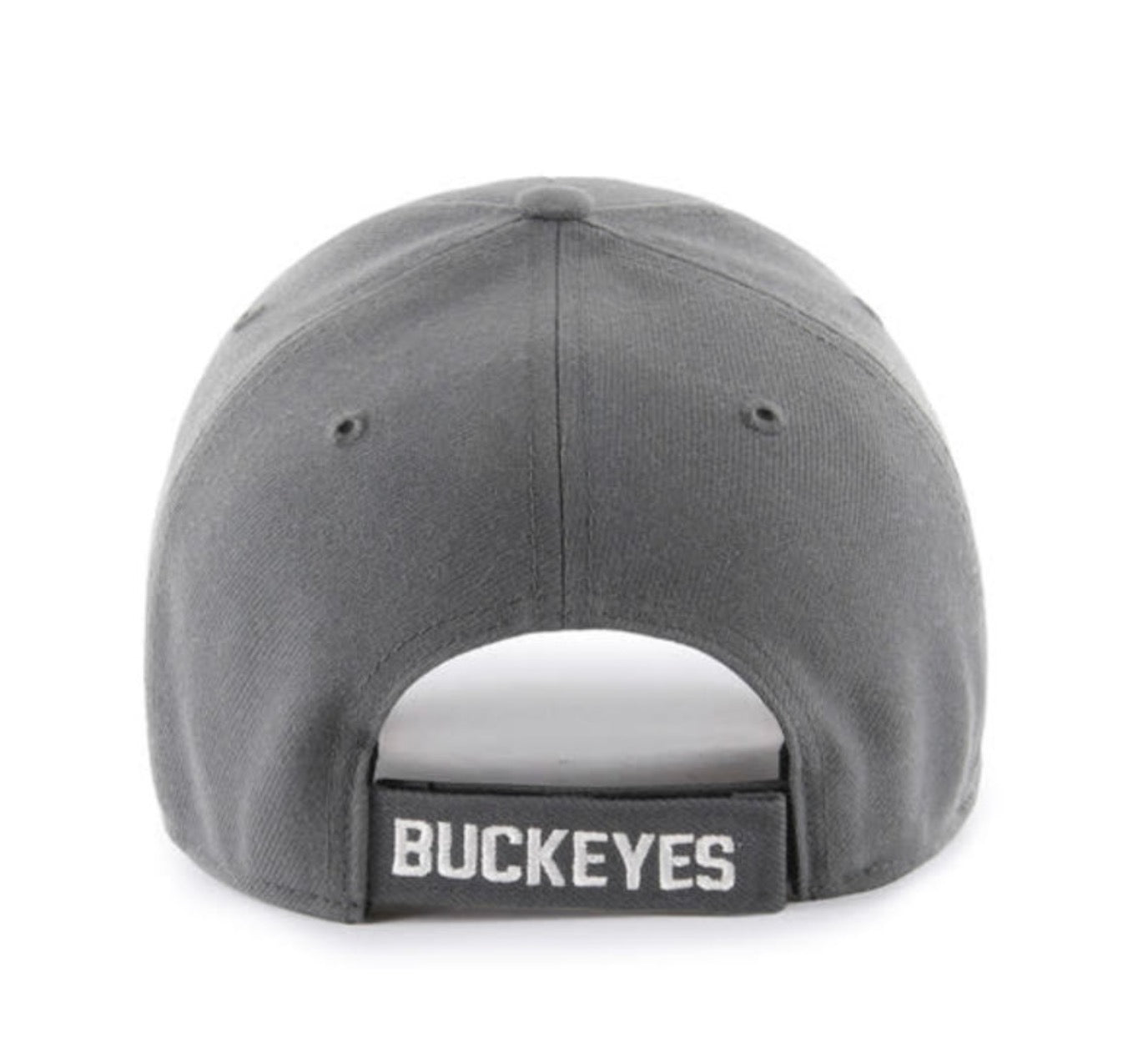 back of of CHARCOAL 47 MVP hat