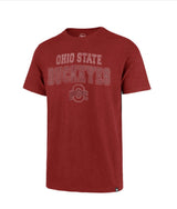 OHIO STATE BUCKEYES RESCUE RED STADIUM WAVE SCRUM TEE – MEN'S