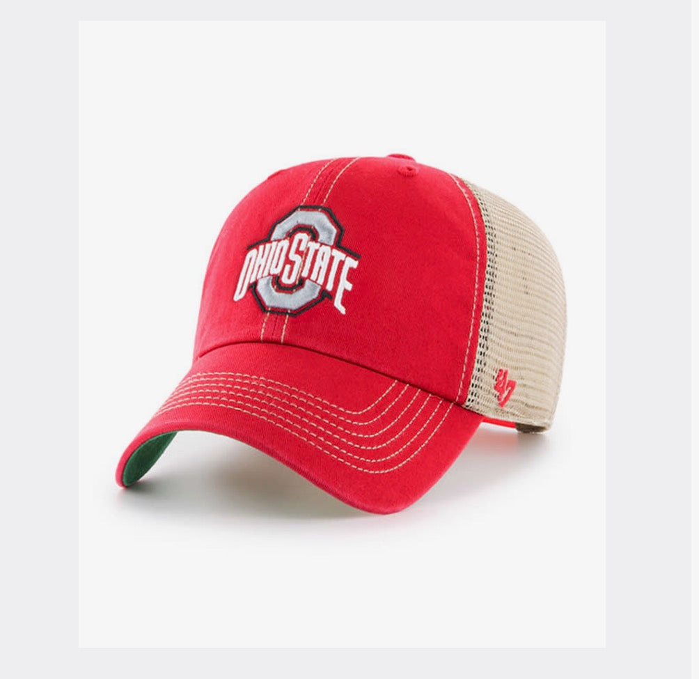 BUCKEYES RED TRAWLER '47 CLEAN UP HAT front