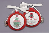 OHIO STATE BUCKEYES SPRUCE ORNAMENT – 3 INCH ROUND