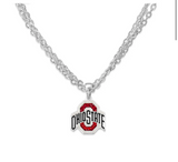 Ohio State Buckeyes Game Day Glitter Necklace