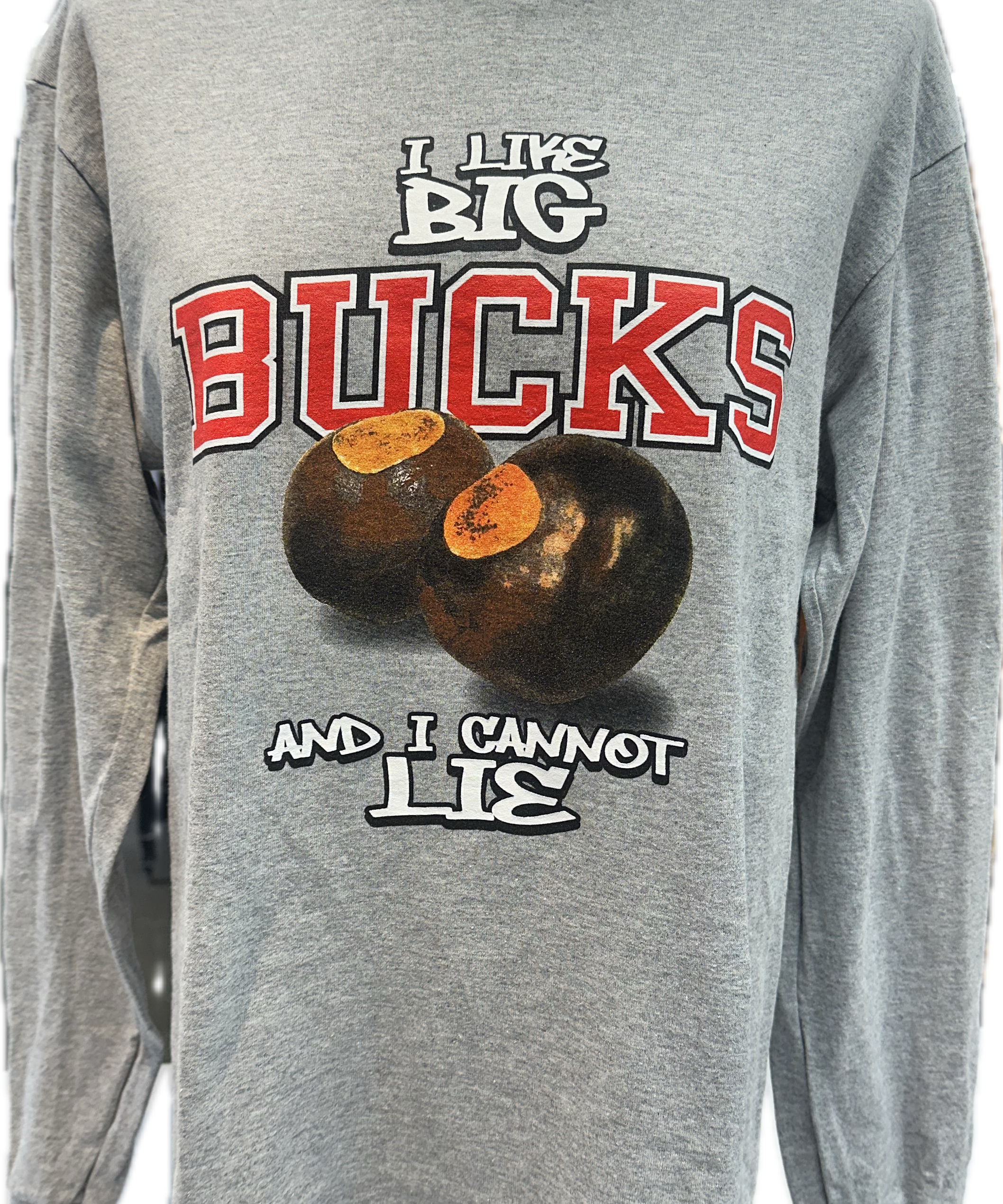 long sleeve OHIO STATE BUCKEYES "I LIKE BIG BUCKS" TEE