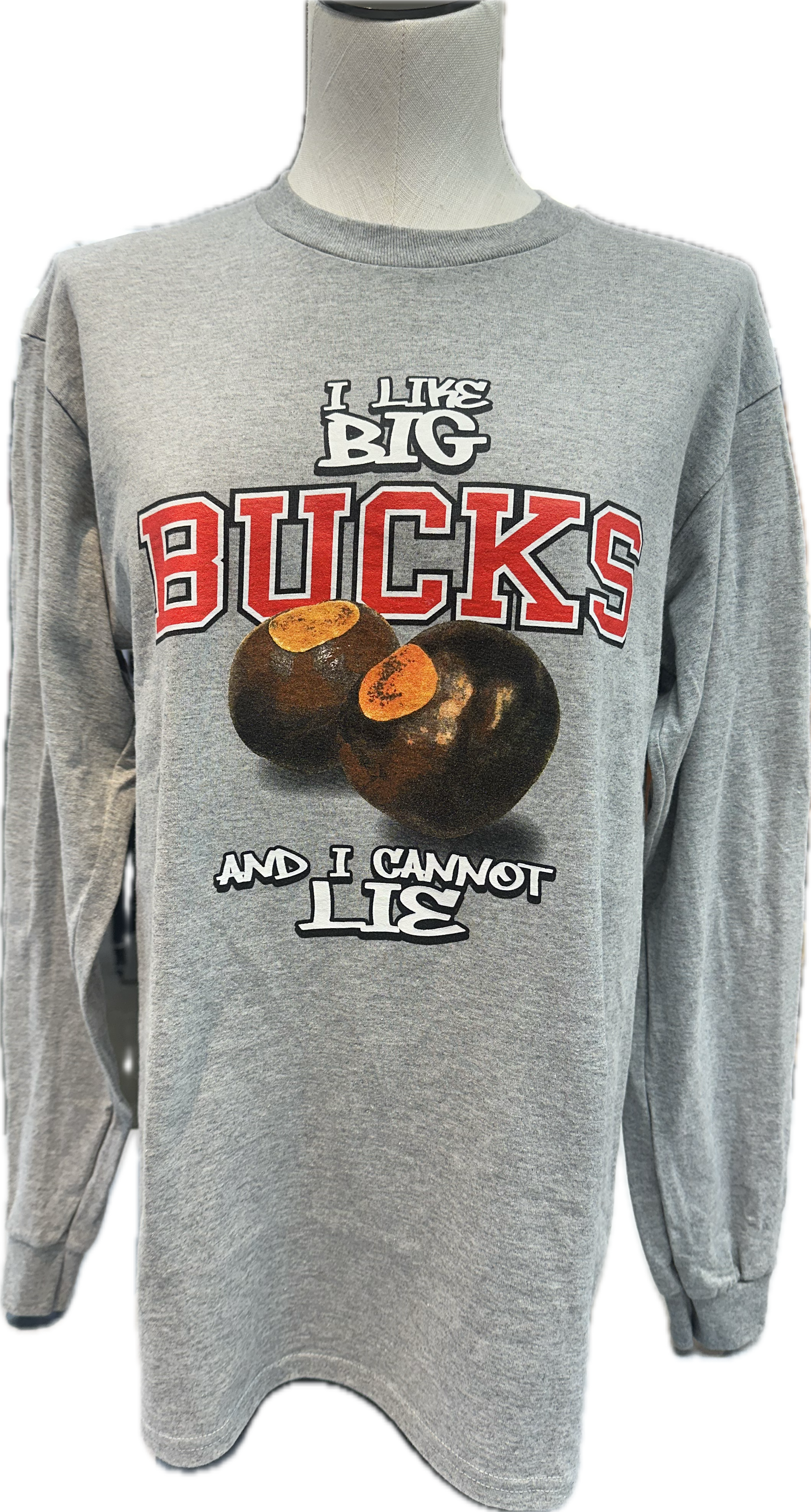 long sleeve OHIO STATE BUCKEYES "I LIKE BIG BUCKS" TEE