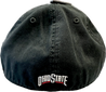 back of Ohio State Buckeye Fitted Block O Franchise Hat by '47 - Black