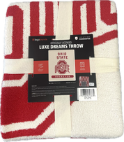 label OHIO STATE PRIME LUXE DREAM THROW