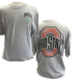 OHIO STATE BUCKEYES QUARTZ GREY ALUMNUS BACKER FOUNDATION TEE MENS CUT  BY ’47 BRAND