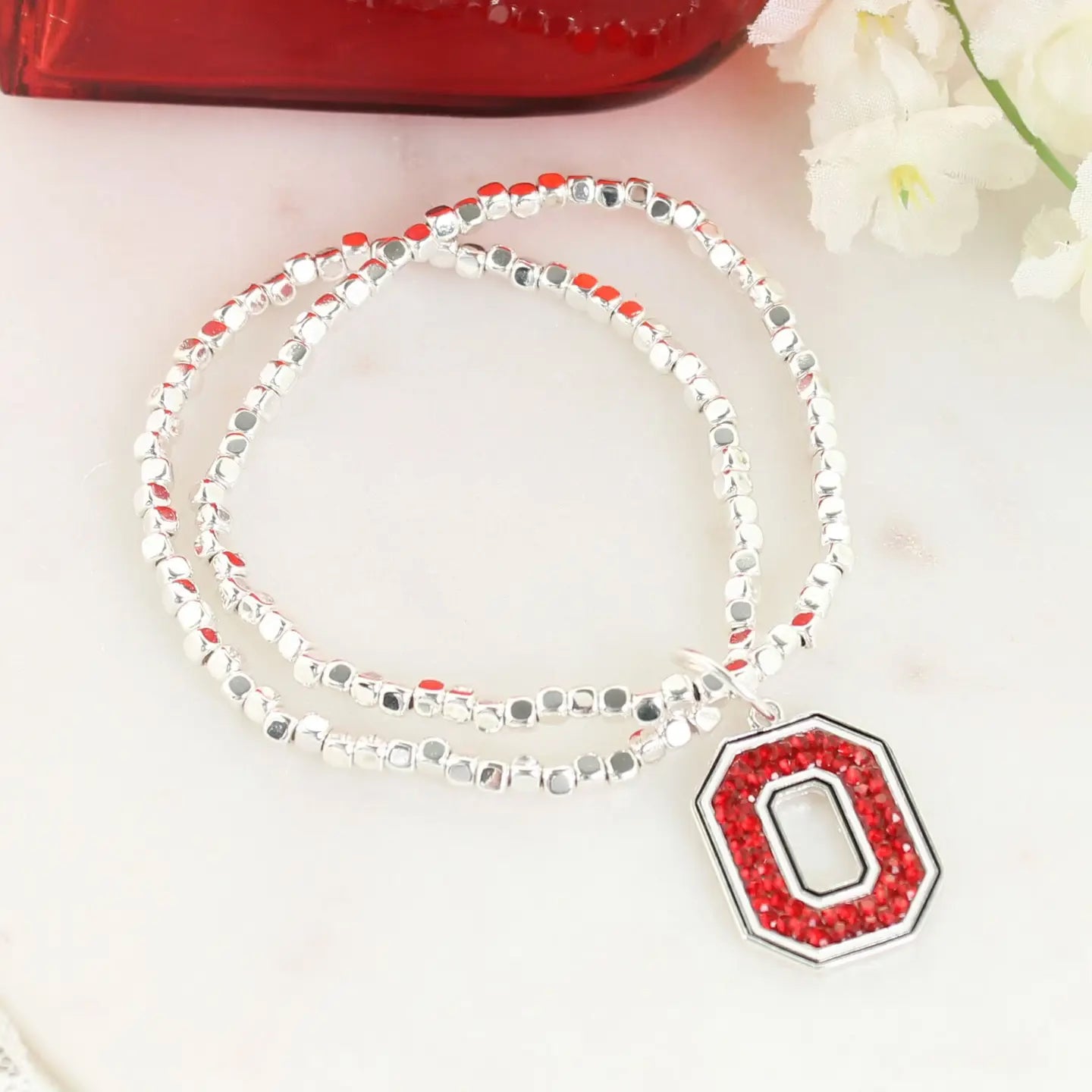 Block "O" Stretch Bracelet