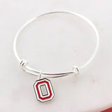OHIO STATE ENAMEL LOGO WIRE BRACELET