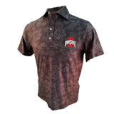 OHIO STATE BUCKEYES MEN'S TURTLE SHORT SLEEVE POLO – BLACK