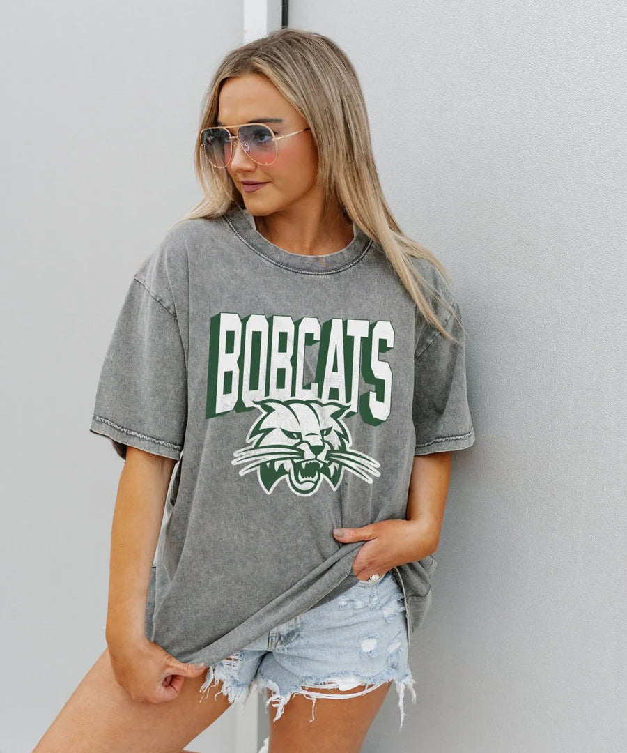 OHIO BOBCATS SOLID DEFENSE OVERSIZED CREWNECK TEE