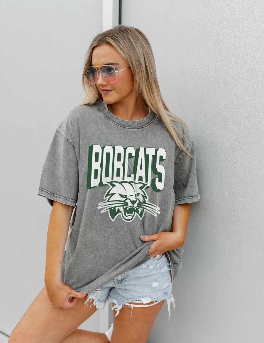 OHIO BOBCATS SOLID DEFENSE OVERSIZED CREWNECK TEE