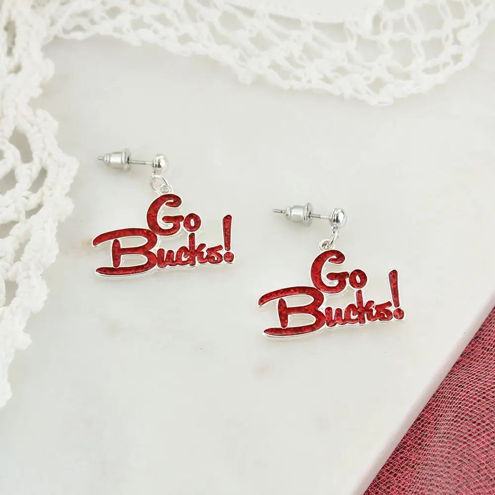 Ohio State Slogan Earrings