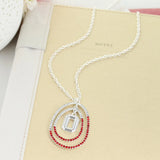Ohio State Crystal Loop Necklace 34 Inch