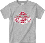 OHIO STATE 2024 NATIONAL CHAMPIONSHIP SHORT-SLEEVED KNOBBY TEE – GRAY