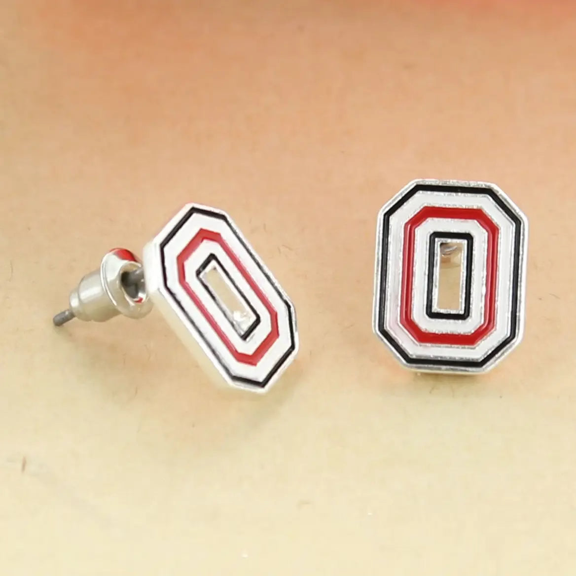 letter Block O earrings