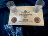 Chillicothe Brewfest Flight Board with Cork inserts and 4 etched glasses for sampling brews!