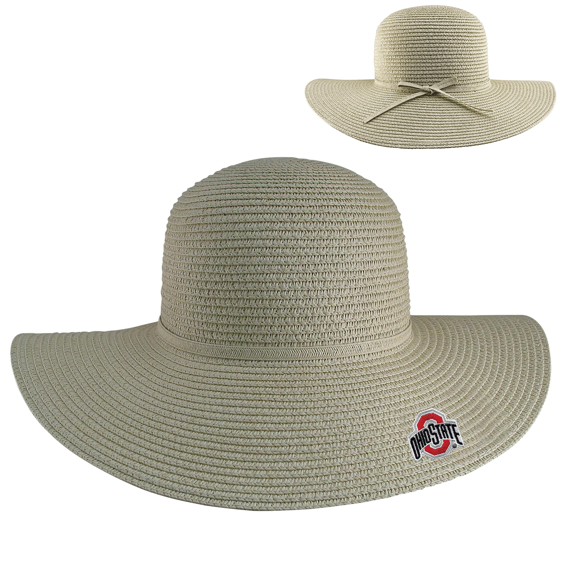 Introducing the Ohio State Madeline's Women's Woven Wide Brim Sun Hat with Athletic Logo, the perfect accessory to showcase your Buckeye pride while staying stylish under the sun!