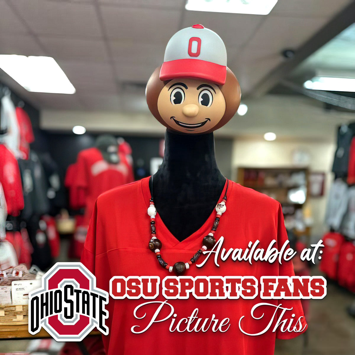 on display Brutus Buckeye Squirrel Feeder