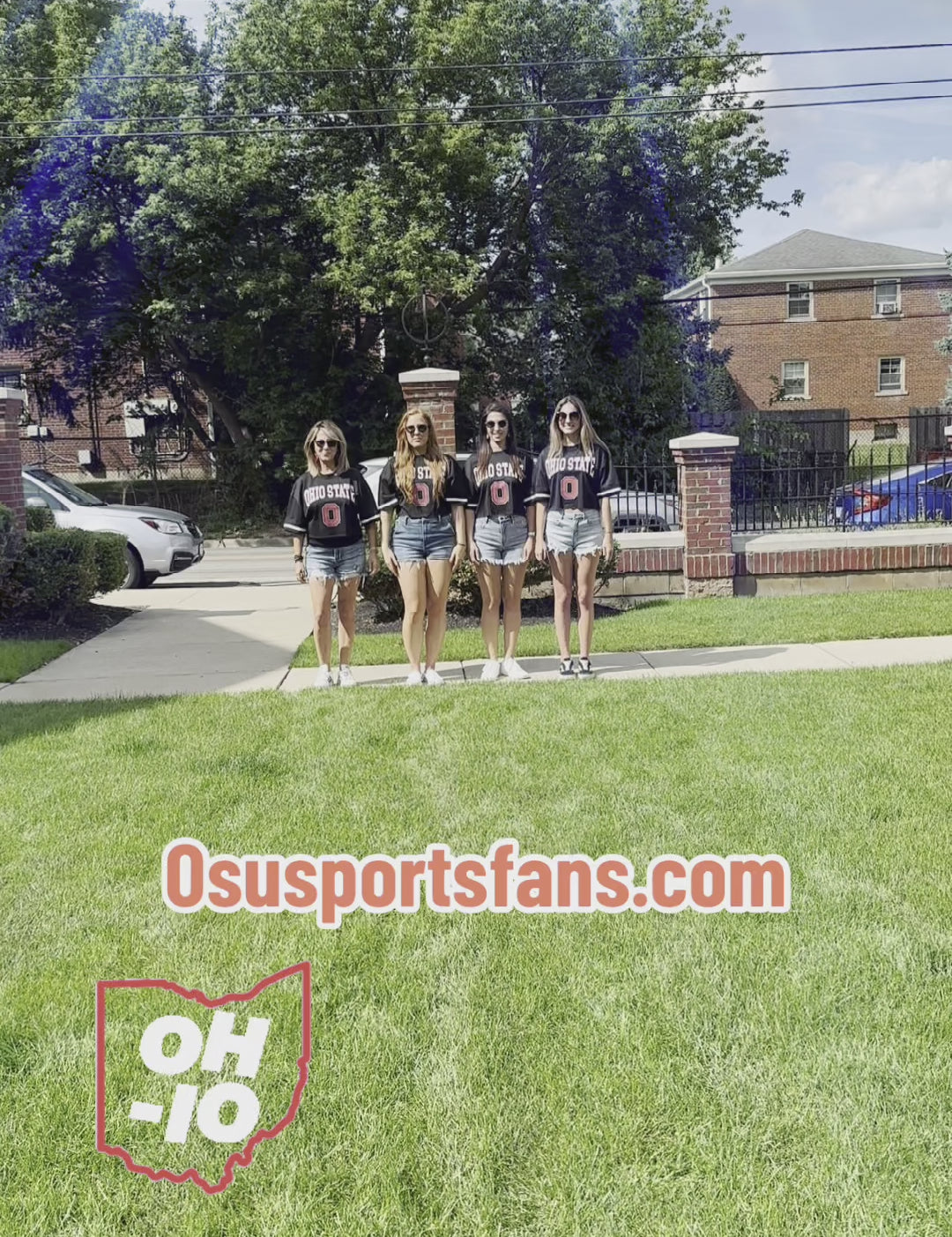 video of girls Ohio State Buckeyes "Game Face" Moderately Fitted Fashion Jersey