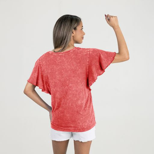 Lightweight Ohio State fan tee with flattering relaxed cut