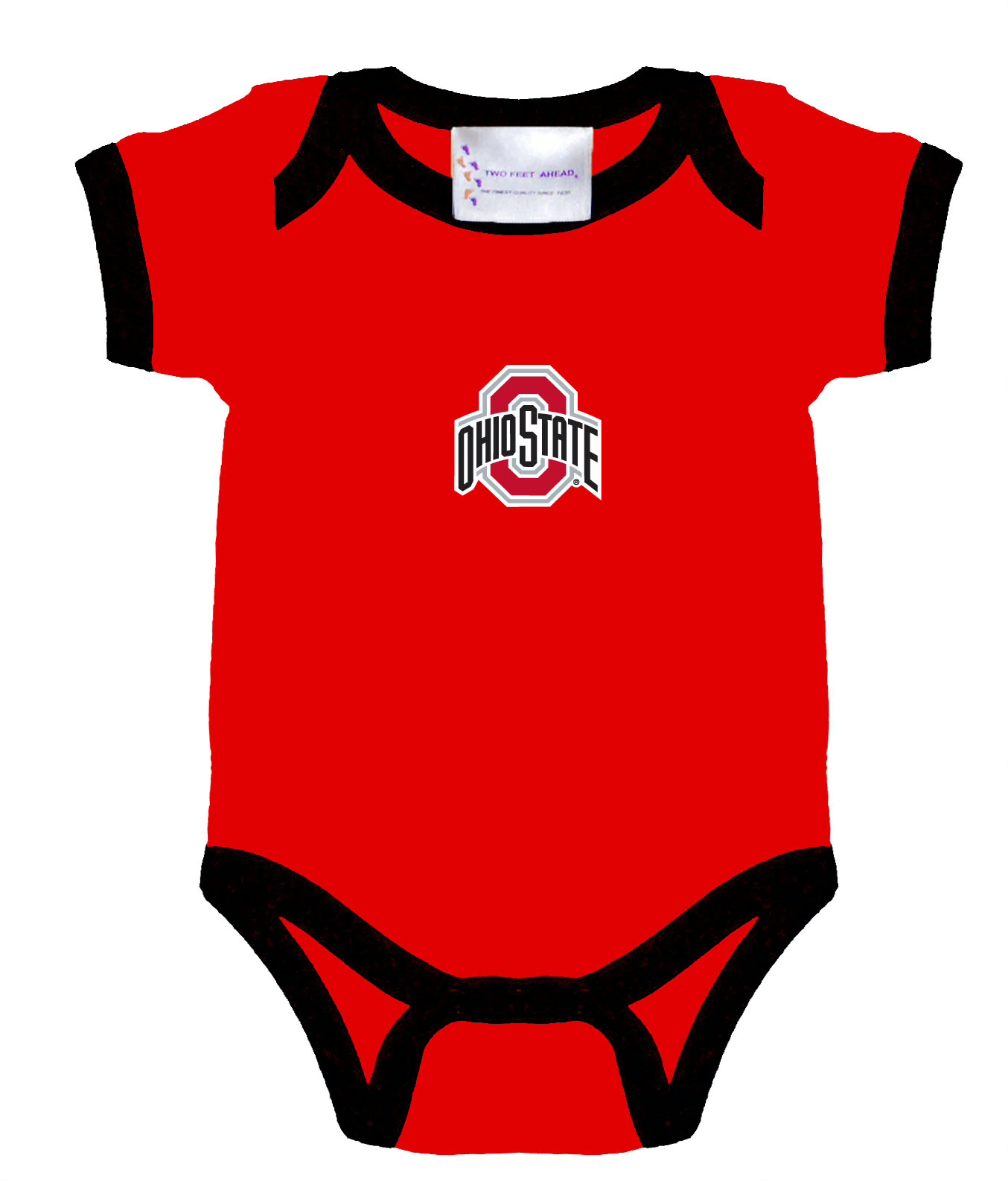 Ohio State toddler ringer romper