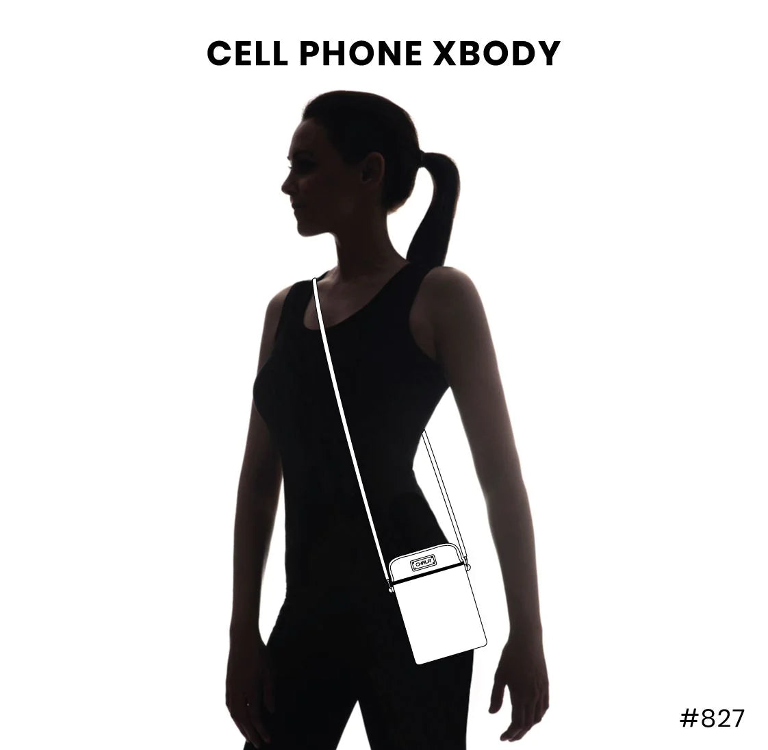 Chala : Dazzled Cell Phone Crossbody Paw Print