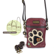 IVORY PAW PRINT - CELL PHONE XBODY - CHALA PURSES