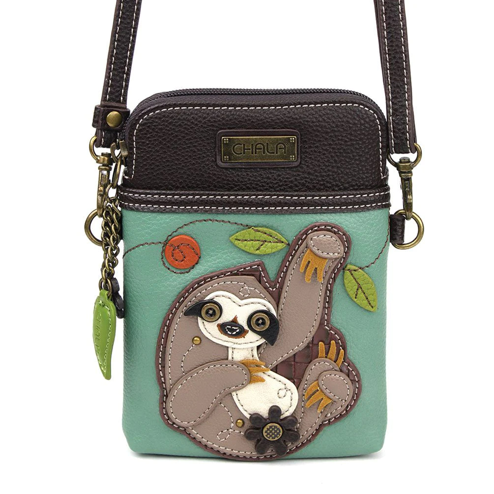 SLOTH - CELL PHONE XBODY - CHALA PURSES