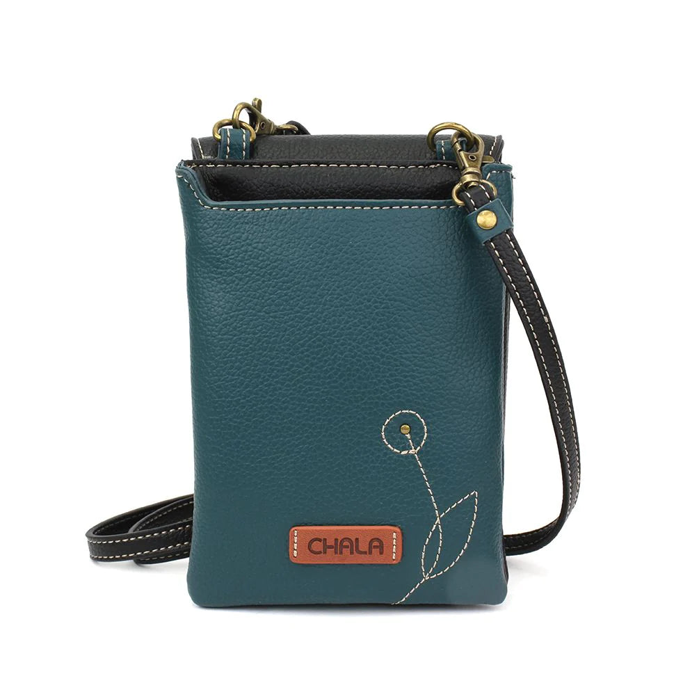CHALA RFID Cell Phone Purse - Women Nylon/Faux Leather Xbody Handbag with  Adjustable Strap