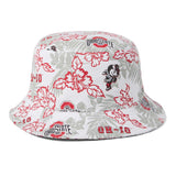 OHIO STATE HAWAIIAN WHITE/GRAY BUCKEYE BUCKET HAT