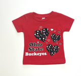 HEART TO HEART OHIO STATE BUCKEYE SHORT SLEEVE TEE 