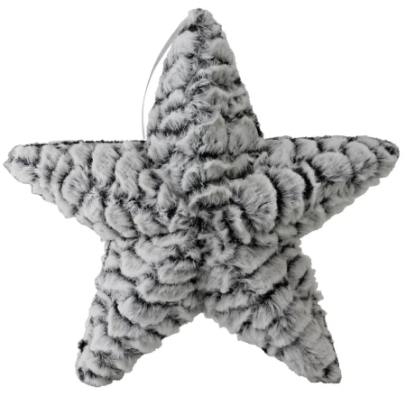 Fur, 9.5" Star shape ornament