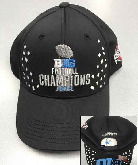 Black cap, champs, Ohio State University Logo
