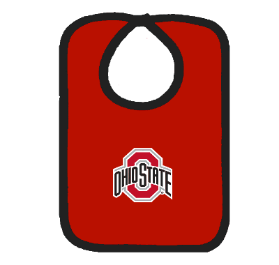 OHIO STATE KNIT BIB RED/BLACK