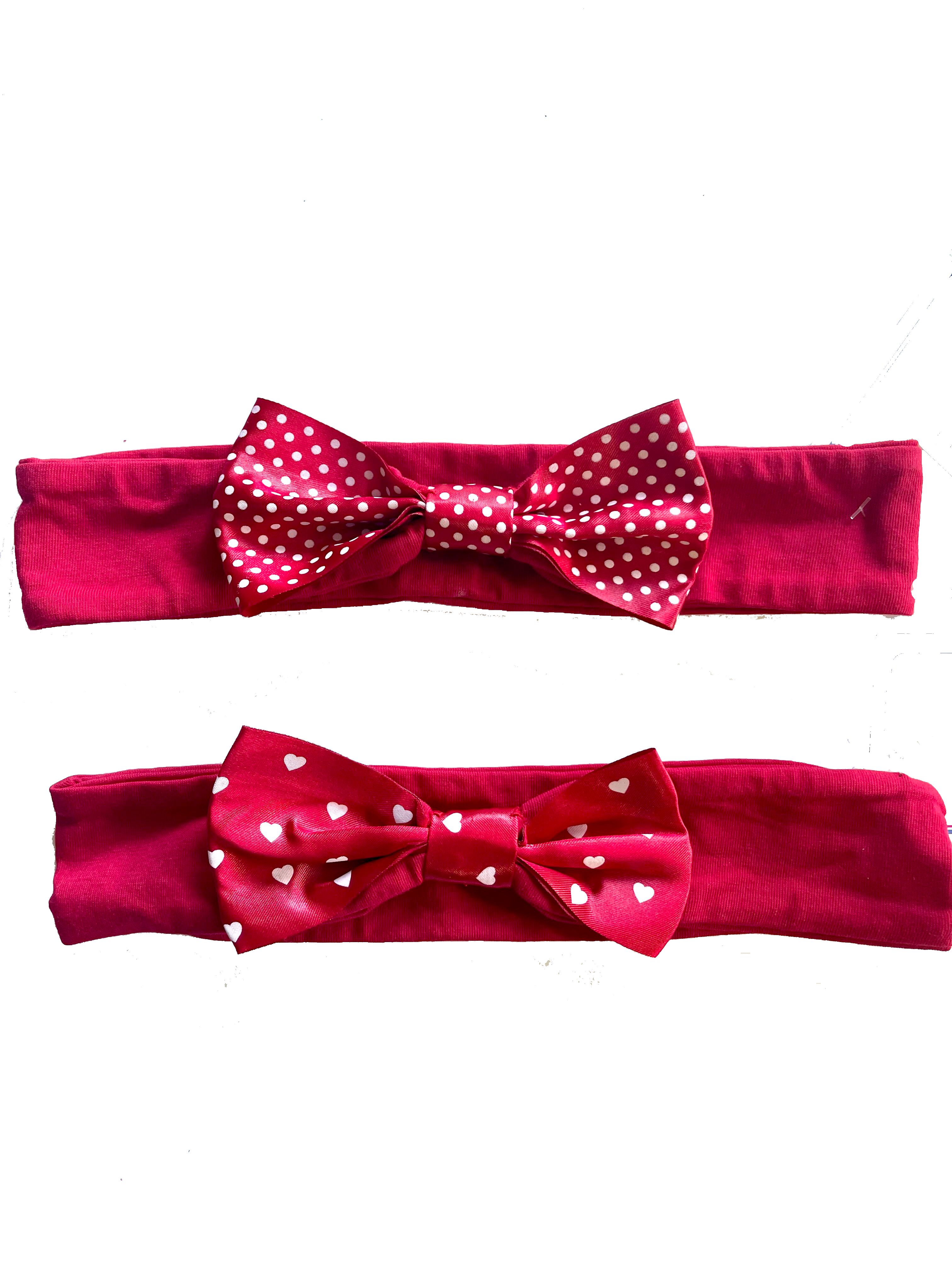 PIN DOT HEADBAND AND HEART HEADBAND