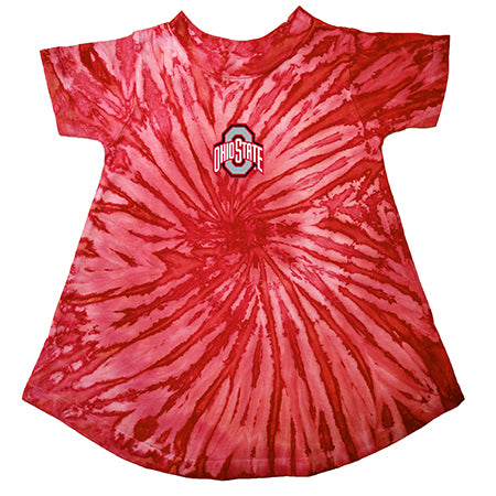 OHIO STATE TIE DYE DRESS