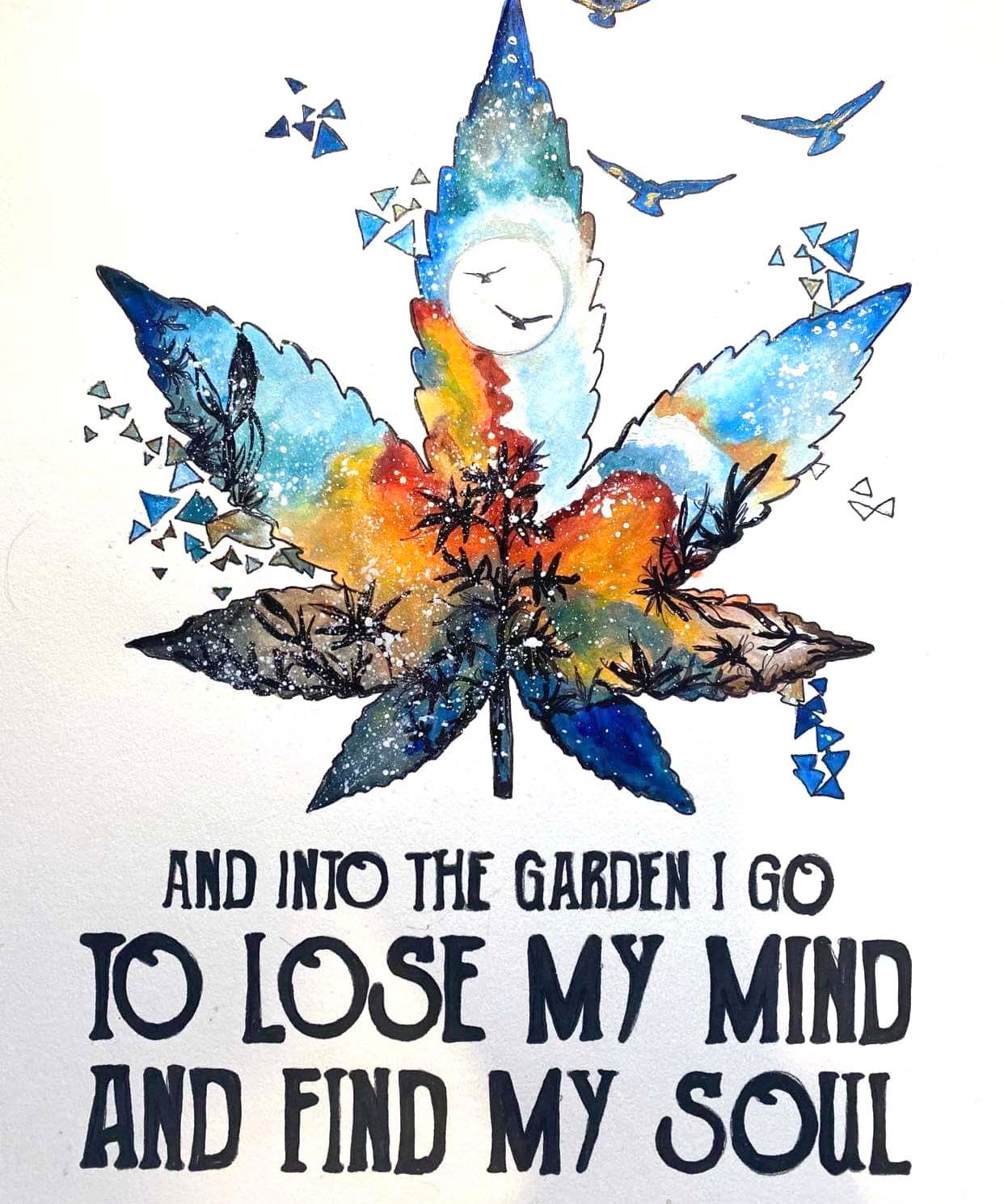 ACRYLIC PRINT, AND INTO THE GARDEN I GO
