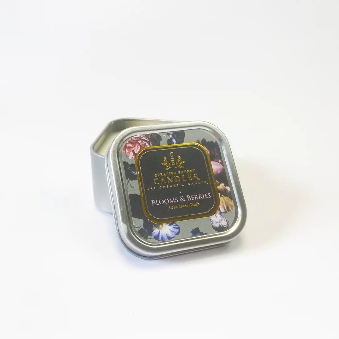 travel size Blooms & Berries Soy Lotion Candle