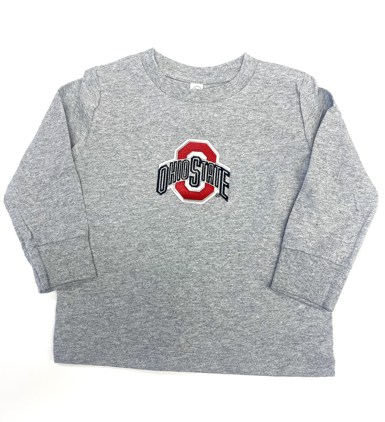 Kids gray Ohio State Long Sleeve Tee Shirt 