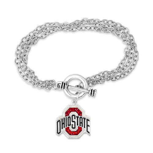 OHIO STATE BUCKEYES BRACELET - GAME DAY GLITTER